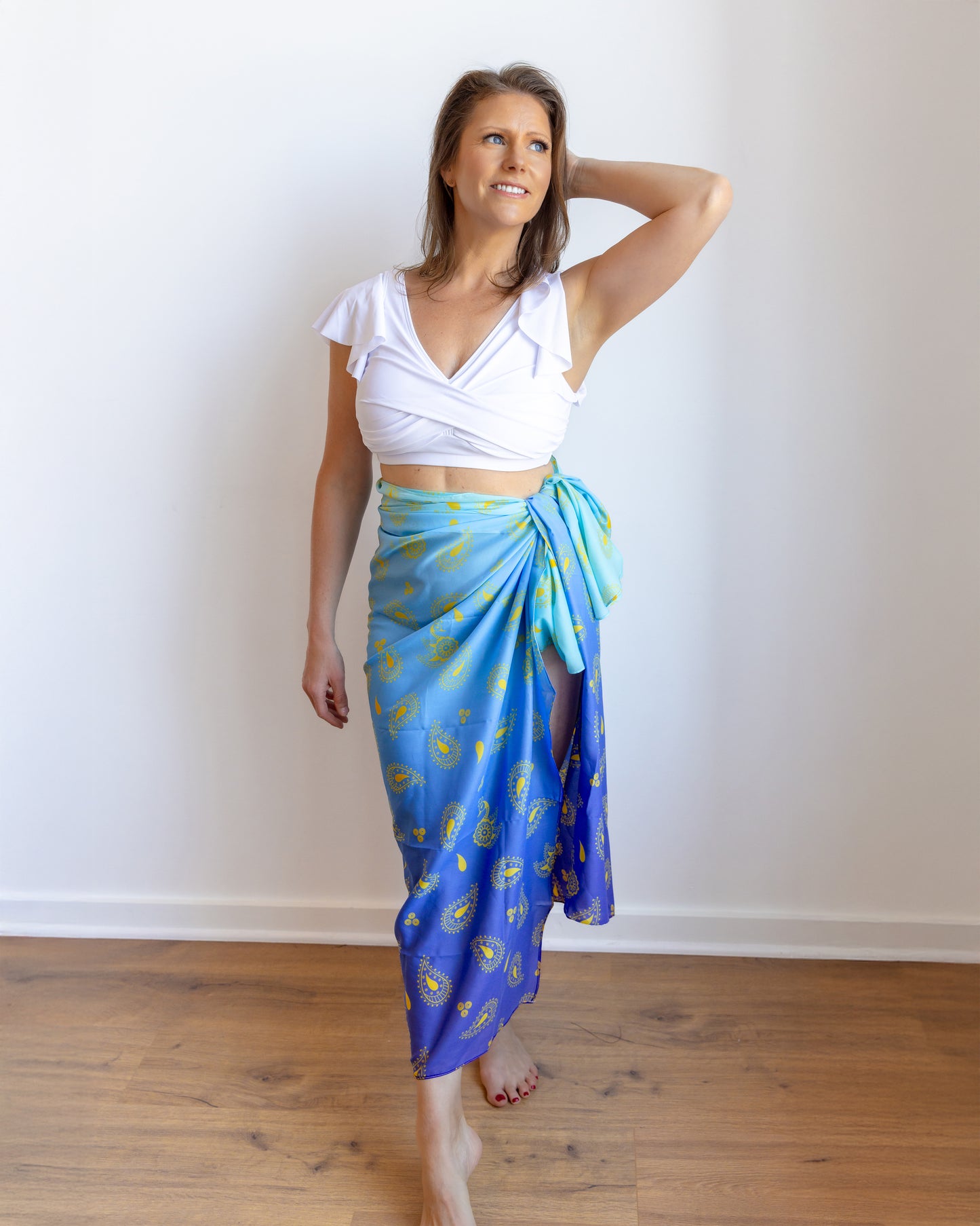 South Asian-inspired women's swim cover up