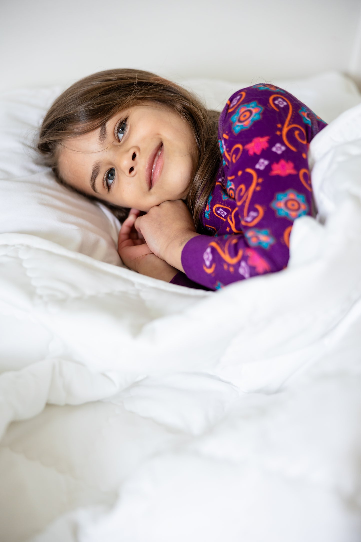 Toddler wearing organic cotton South Asian Inspired Diwali pajama set