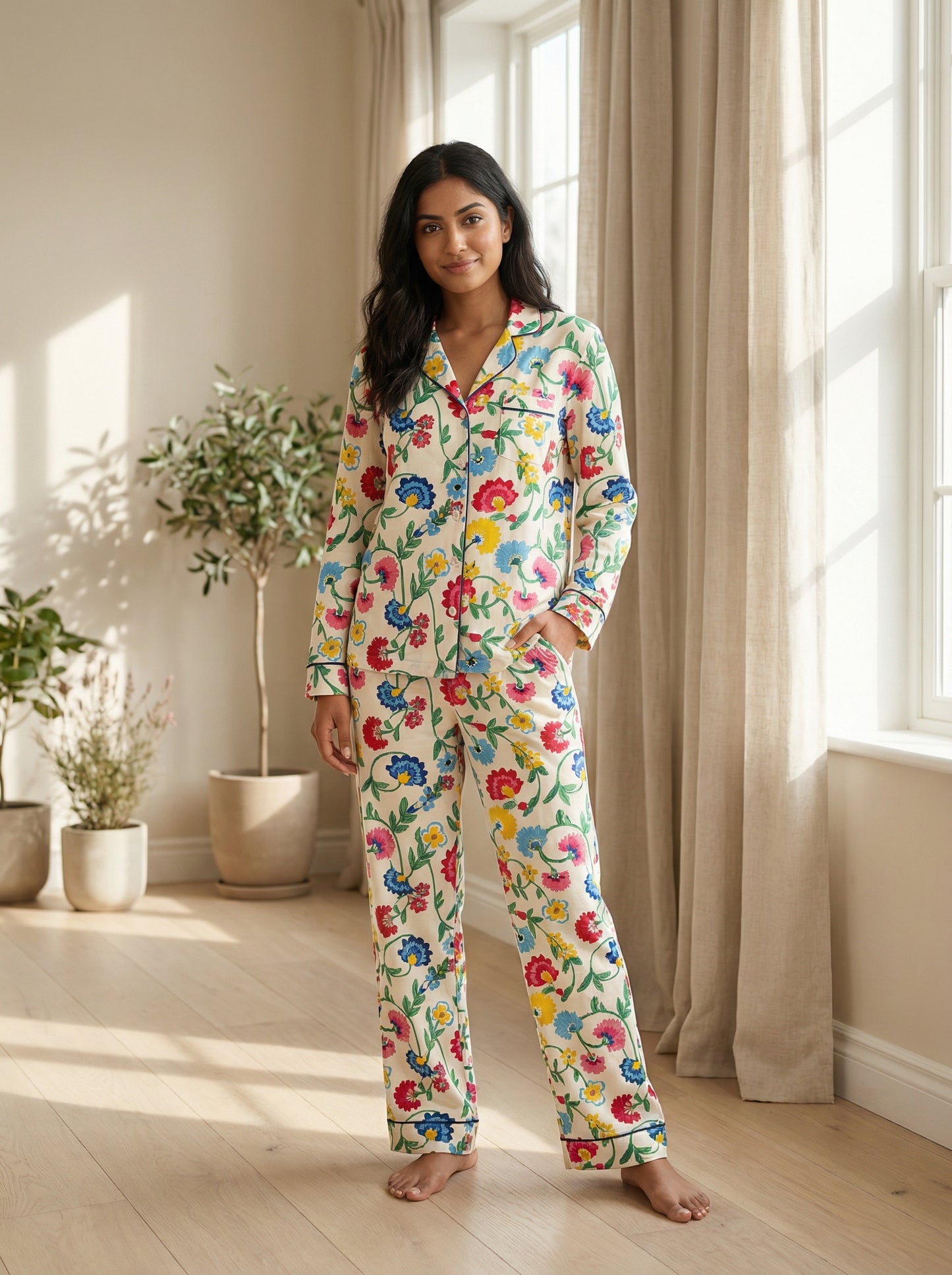 Zahra Adult Bamboo Pajama Set