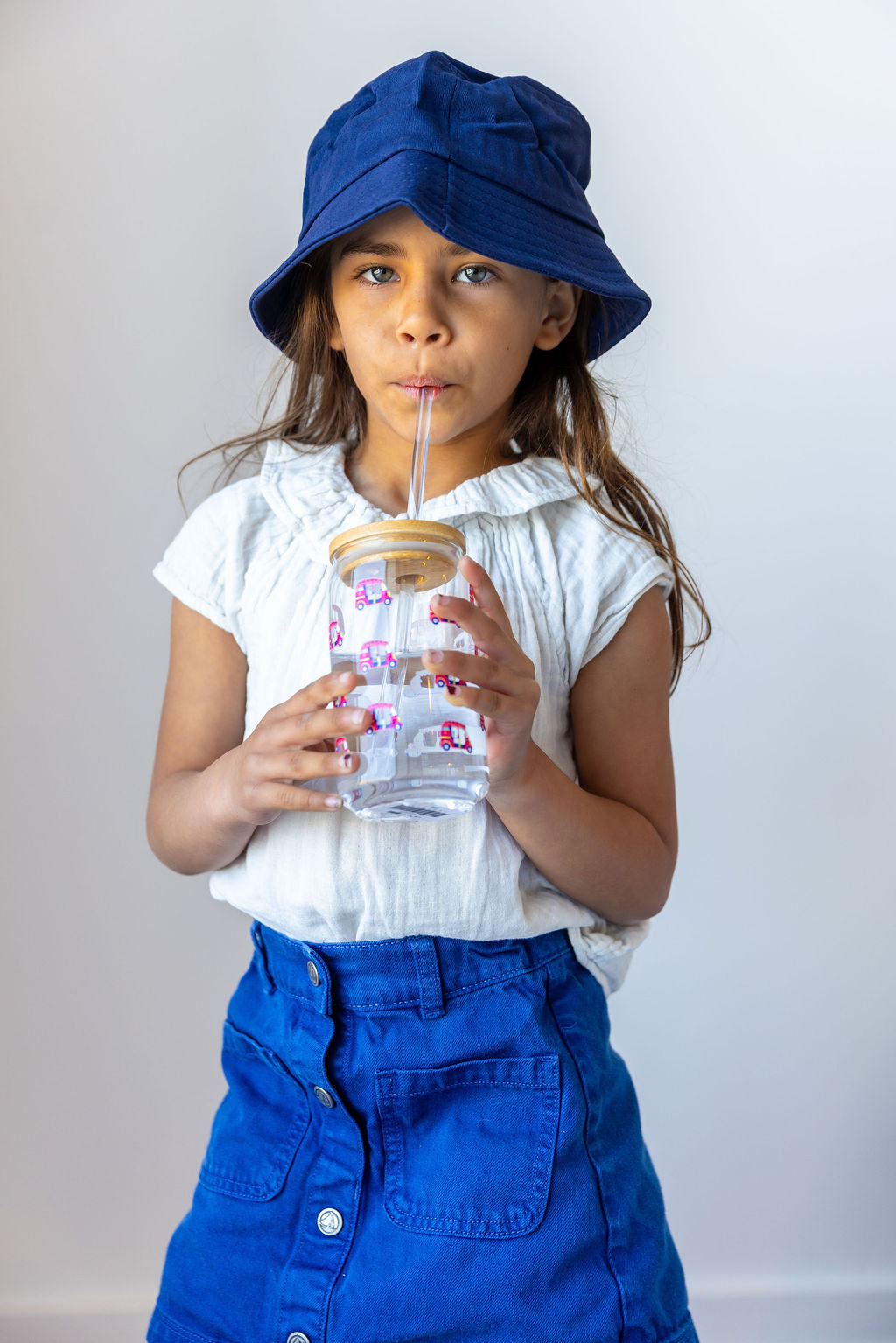 Pink Auto Glass Tumbler – A Bold, Playful Sip of Culture