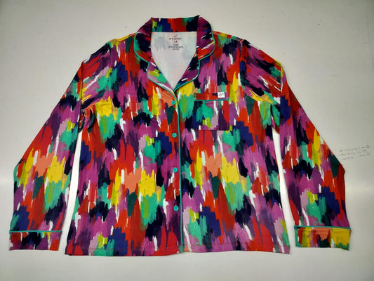 Adult Long Sleeve Button-Down Top – Holi Hues