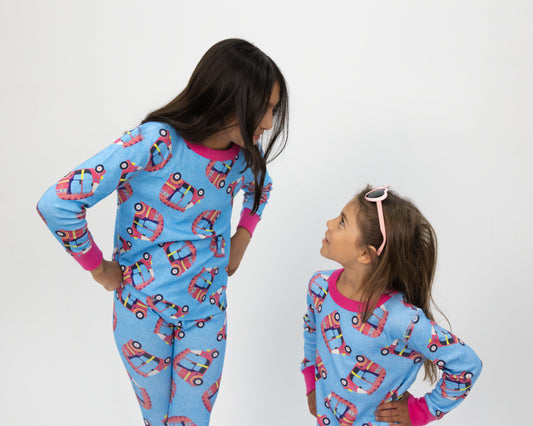 Big Kid Pajama Set – Pink Auto
