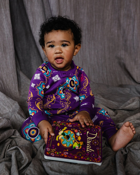 Baby Sleeper – Purple Rangoli
