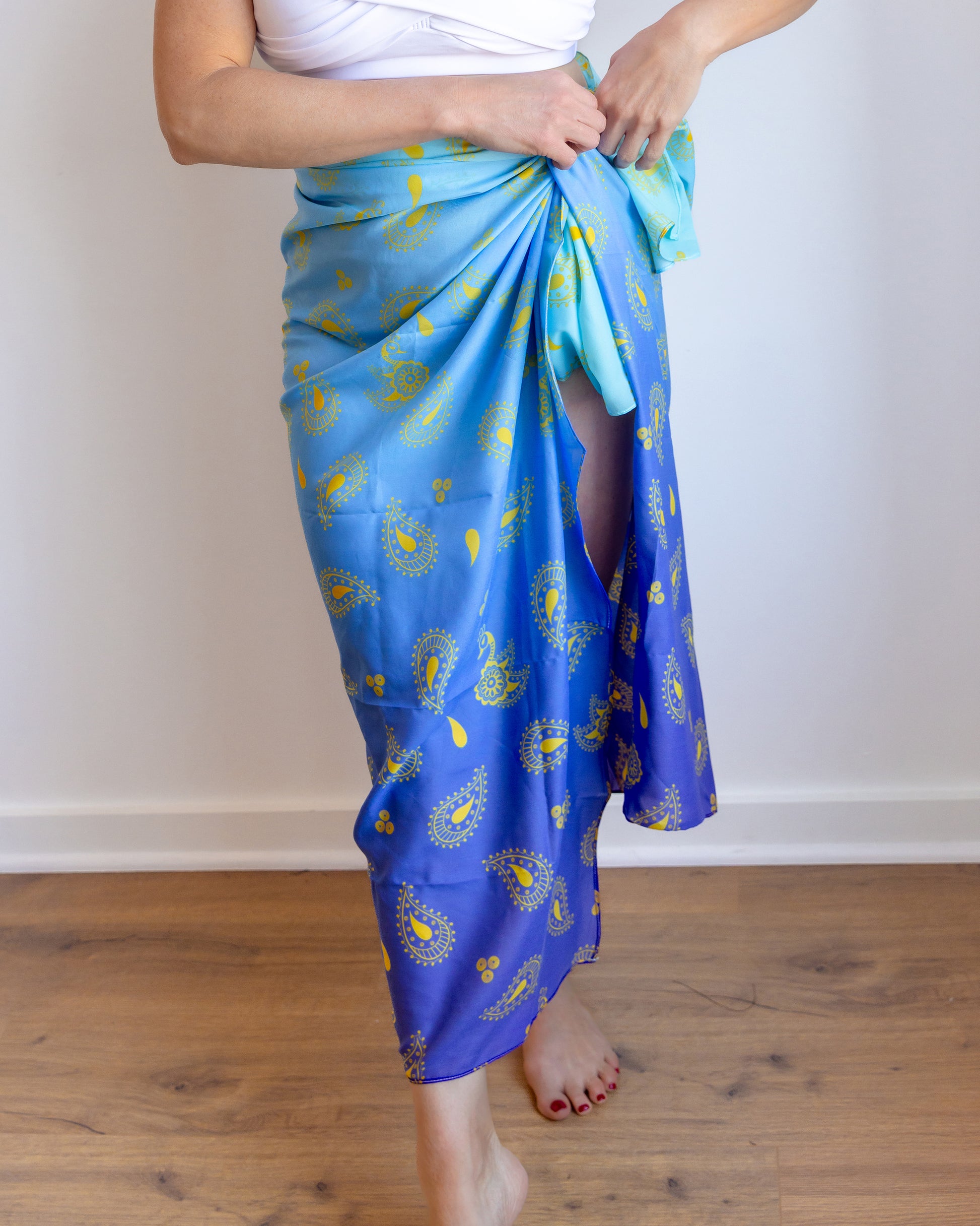 South Asian-inspired women's swim cover up