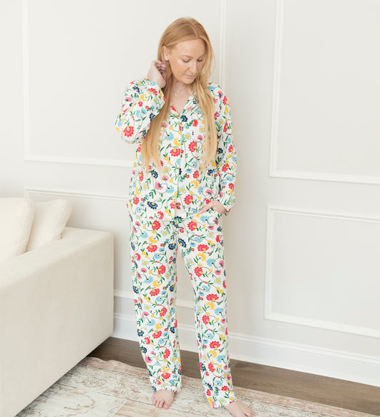 Zahra Adult Bamboo Pajama Set